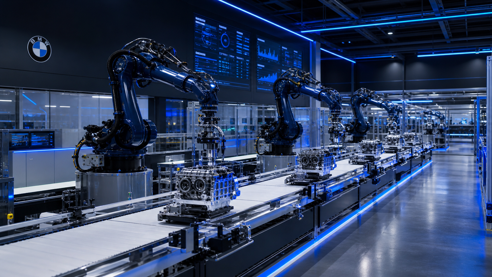 A4AI 스마트 공장 AI 도입 협업 — BMW 톤 컨셉